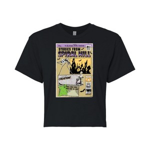 Women's - Disney - The Nightmare Before Christmas Cropped Graphic T-Shirt - 1 of 4