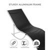 Chaise Lounge Set of 2 - Outdoor Chairs, All-Weather Textilene Mesh & Steel Frame - Poolside, Beach, Backyard Sun Loungers, (350lb Capacity) - 3 of 4