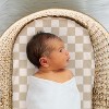 The Peanutshell Cheerful Check Organic Cotton Jersey 4 Pack Bassinet Sheets - image 4 of 4