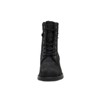 CUSHIONAIRE Rena Combat Womens Boots, Lace-Up Side Zip Ankle Boots for Women with Knit Trim and Low Block Heel - 3 of 4