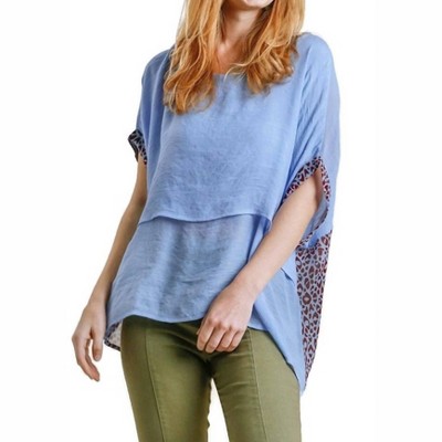 Women's Animal Print Layered Top - umgee