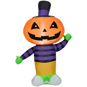 Gemmy Airblown Inflatable JOL Boy , 4 ft Tall, Multi - 1 of 4