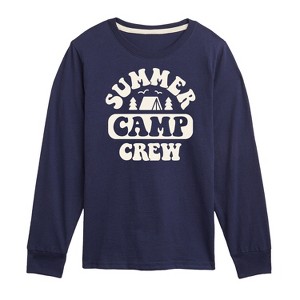Boys' - Instant Message - Summer Camp Crew Long Sleeve Graphic T-Shirt - 1 of 4