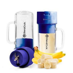 BlendQuik Personal Portable Blender for Shakes and Smoothies Leakproof Stylish Portable Mini Blender - 1 of 4
