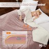 Electric Blanket with 6 Temperature Settings, Automatic Power-off After 9 Hhours, Comfortable and Soft Wool, Quick-Heating, Machine Washable - 3 of 4