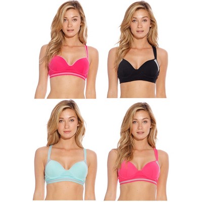 Just Intimates Racerback Sports Bra / Bras for Women (Pack of 4)