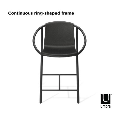 Ringo Black Metal Counter Height Barstool