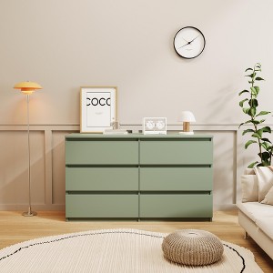NicBex Dresser for Bedroom with 6 Drawers,Modern Wide Dresser TV Stand for Living Room,Hallway - 1 of 4
