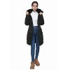 Rokka&Rolla Women's Heavy Long Winter Coat with Fleece Hood Parka Jacket - image 3 of 4