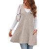Imily Bela Womens Sleeveless Sweater Vest V Neck Casual Loose Knit A Line Flattering Tunic Top with Pockets - 4 of 4