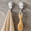 Evideco French Home Goods Set of 2 Strong Hold Vacuum Suction Cup Hooks for Shower & Kitchen – Perfect for Loofah, Towels & More - 2 of 4
