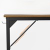 Infurnic Desks Computer Desk with Headphone Hook, Home Office Desk Modern PC Table for Kids and Students Study Writing Table, Brown, 58"*3"*22" - 4 of 4