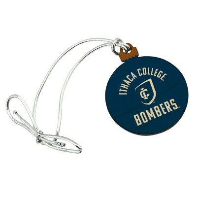 Ithaca College Bombers Logo Mini Small Tiny Wood Christmas Tree Holiday Ornament