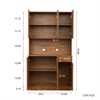 COWLOWN Tall 6-Door Wardrobe & Storage Cabinet with Drawer, Modern Wardrobe for Bedroom, Kitchen - 2 of 4