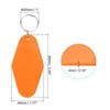 Unique Bargains Blank Vintage Motel Keychain for DIY Ornament Luggage Labels - 2 of 4