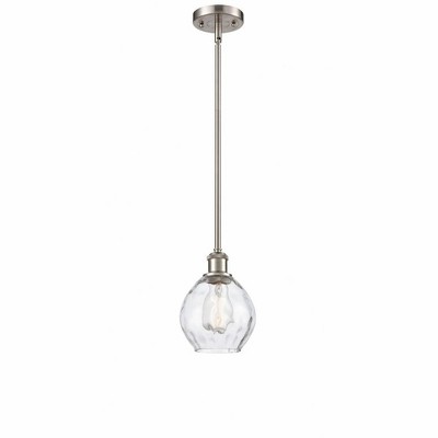 Waverly - 1 Light Stem Hung Mini Pendant In Industrial Style-9 Inches Tall and 6 Inches Wide