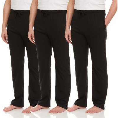 DARESAY Mens Lounge Pants with Pockets - Mens Pajama Pants - Lounge Pants Men, Up to 3XL Pack of 3