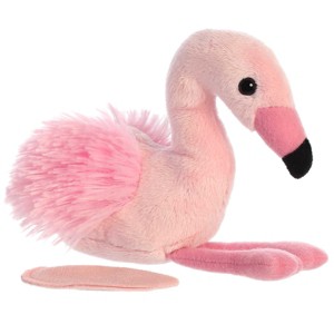 Aurora Small Fay Flamingo Shoulderkins Adorable Stuffed Animal Pink 6" - 1 of 4