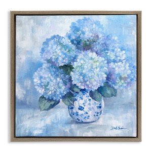 Stupell Industries Blossoming Blue Hydrangea Florals, 25" x 25" - 1 of 4
