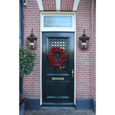 Ellijay 25.5" English Bronze 4-Light Outdoor Wall Lantern