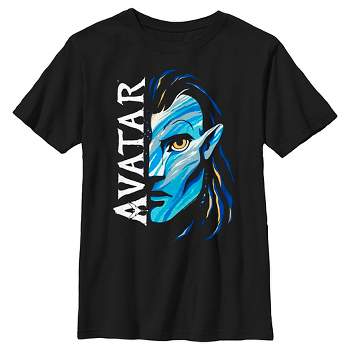 Boy's Avatar: The Way of Water Jake Sully Face Logo T-Shirt
