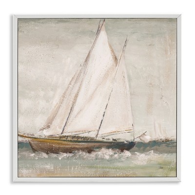 Stupell Industries Traditional Sailboat at Sea, 17" x 17"