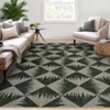 Area Rugs Living Room Modern Geometric Carpet Non-Slip Low Pile Machine Washable Accent Rug - 2 of 4