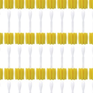 LOLA Glass & Jar Sponge Brush, Star Shaped, Foam Material, Dishwasher Safe, Non-Scratch, Perfect for Glasses, Mugs, Bottles - 72 Pack - 1 of 4