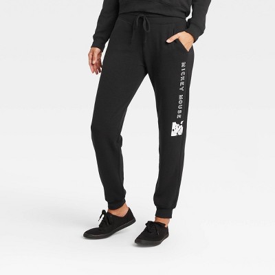womens jogger pants black