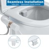 Bidet Attachment for Toilet, Self-Cleaning Dual Nozzle with Adjustable Water Pressure, Rear Wash Toilet Seat Attachment, - 3 of 4