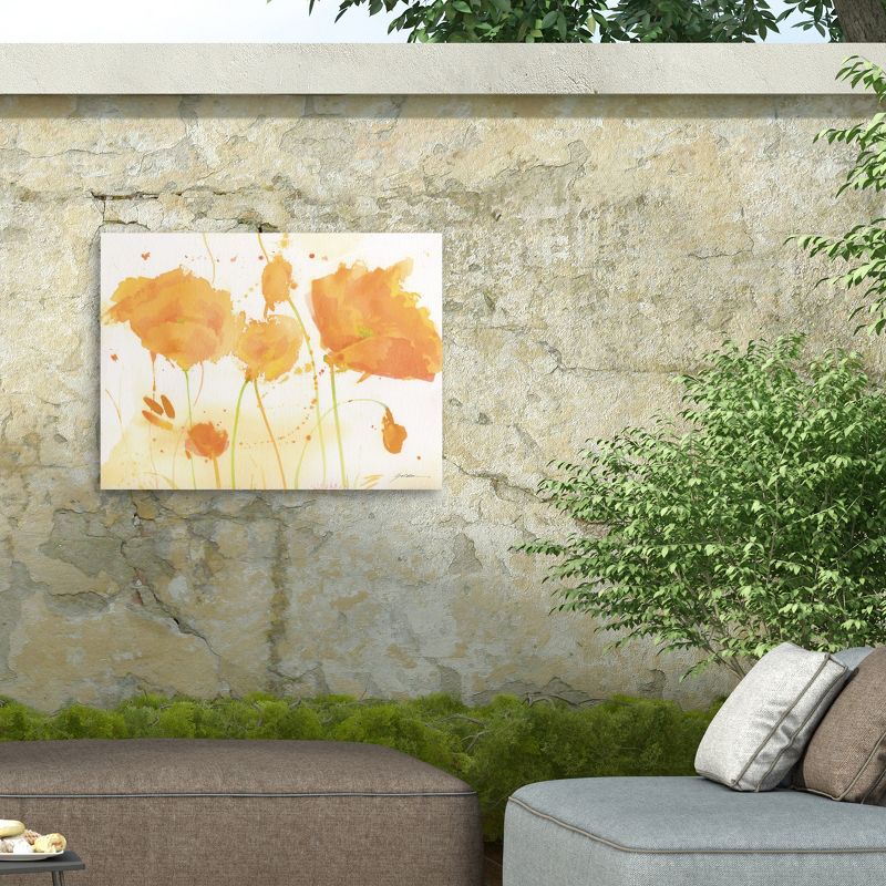 Sheila Golden Sonoma Poppies Outdoor Canvas Art, 5 of 8