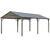 EROMMY 12' x 20' Metal Carport with Galvanized Steel Roof, Outdoor Storage Shelter for Cars, Trucks and Boats - 3 of 4