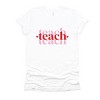 Simply Sage Market Teach Stacked With Hearts Short Sleeve Tee - 2 of 4