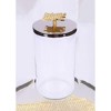 Classic Touch Glass Canister With Mosaic Handle - 4"D X 6.5"H - 2 of 3