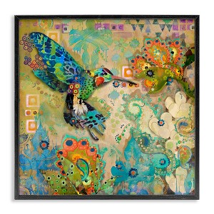 Stupell Industries Boho Hummingbird Pattern, 24" x 24" - 1 of 4