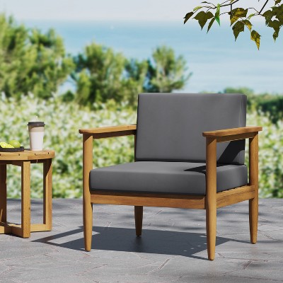 Maggift Patio Accent Chairs with Fixed Armrests, Upholstered, Ergonomic Design for Lawns, Gardens and Porches, Green, 28.25" * 28" * 32.75"