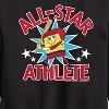 Boys' - SpongeBob SquarePants - American All Star Graphic Long Sleeve Fleece Sweatshirt - 2 of 4