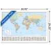 Trends International World Map 2023 Framed Wall Poster Prints - 3 of 4