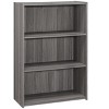 NicBex Transitional Bookcase 3/4/5 Tier Low-Profile Design Grey Eco-Friendly Laminate Bedroom Office Floating Shelf Effect - 4 of 4