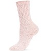 Memoi Women's Pretty Plush Glitter Crew Socks - 4 of 4