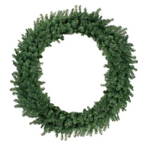 Northlight Canadian Pine Commercial Size Artificial Christmas Wreath - 5' - Unlit - 1 of 4