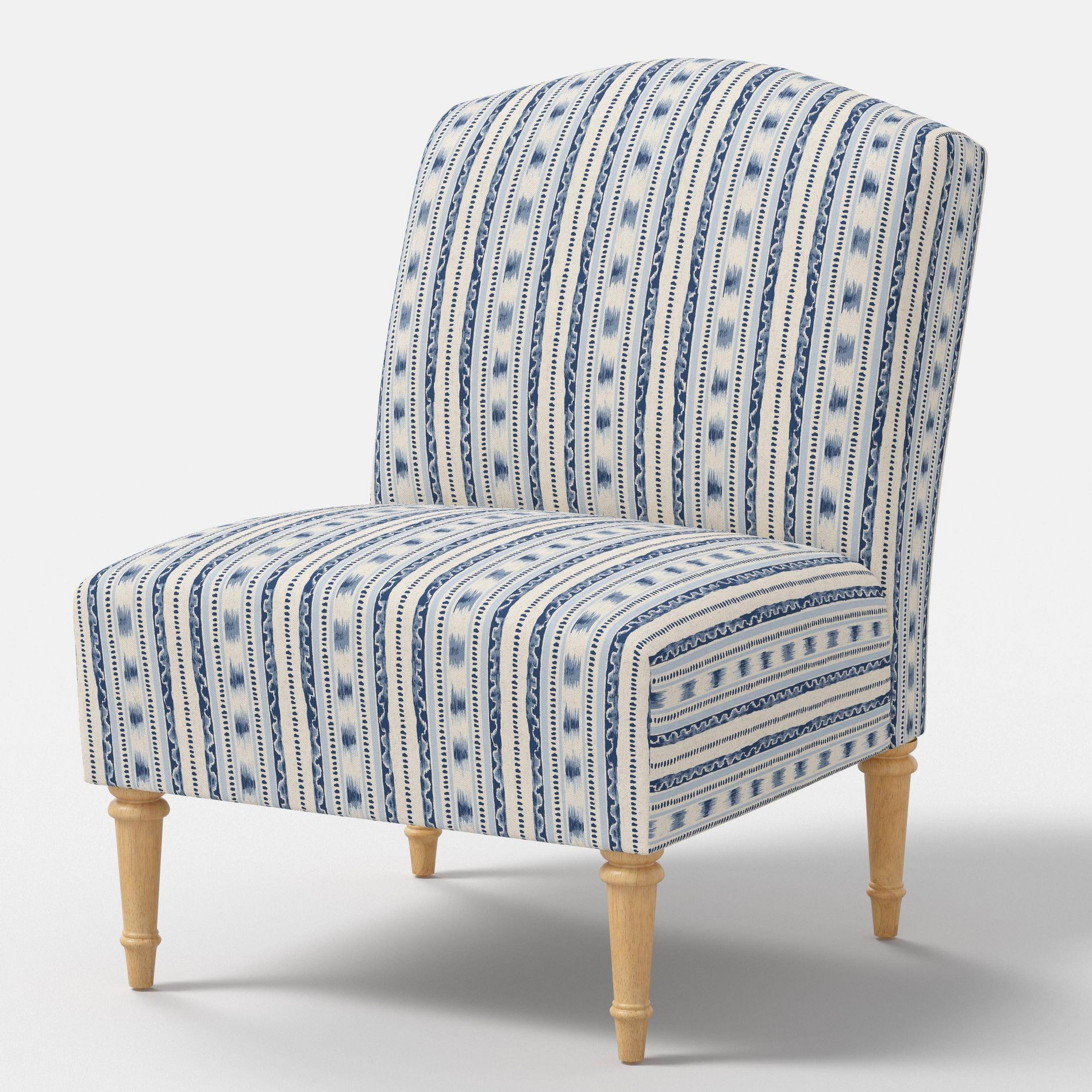 Slipper Chair Ikat Stripe Blue - Threshold™
