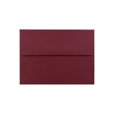 JAM Paper A6 Invitation Envelopes 4.75 x 6.5 Dark Red 157458I