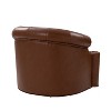 Flavio 31.5'' Wide Genuine Leather Swivel Chair,Set of 2 | ARTFUL LIVING DESIGN - 4 of 4