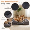 Sevobal Pet Beds Memory Foam Pet Bed For Small Dogs And Cats With Washable Removable Cover Non-Slip Base Waterproof Liner, Gray, 35"*25"*6.4" - 4 of 4
