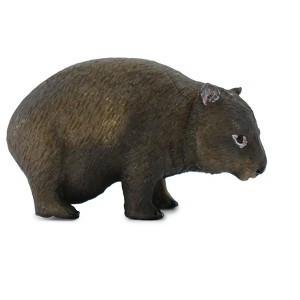 Collectible Wildlife Gifts | Wombat, Museum Quality, Hand Painted, Rubber Marsupials, Realistic Toy Figure, Model, Gift,   2 1/2"   CH305 BB129 - 1 of 4