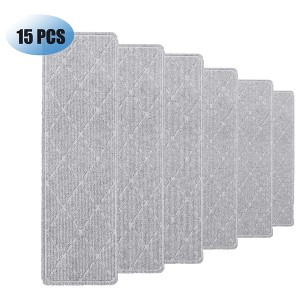15 Pack 9-in x 28in. Stair Treads Non Slip for Wooden Steps Indoor - 1 of 4