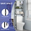 SUGIFT 3 Tier Over The Toilet Rack, Metal Bathroom Organizer Shelf - 4 of 4