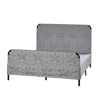 Quincy 2 Piece Transitional Bedroom Set with Bed Skirt and Metal Bed Frame|ARTFUL LIVING DESIGN