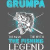 Adult Design By Humans Grumpa Man Myth Fishing Legend By HoangCathrine Sweatshirt - 2 of 2